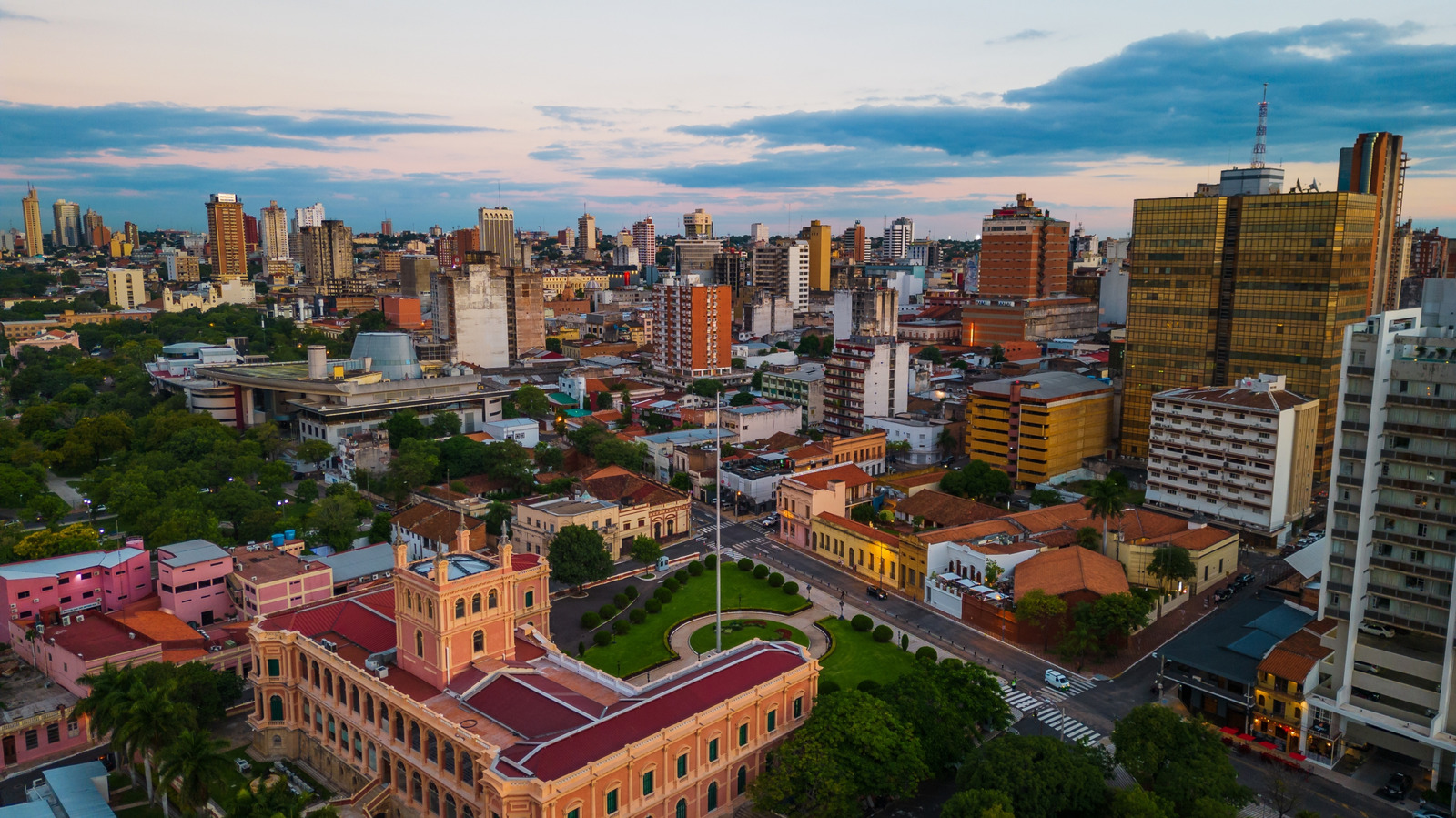 Asunción at dusk Paraguay